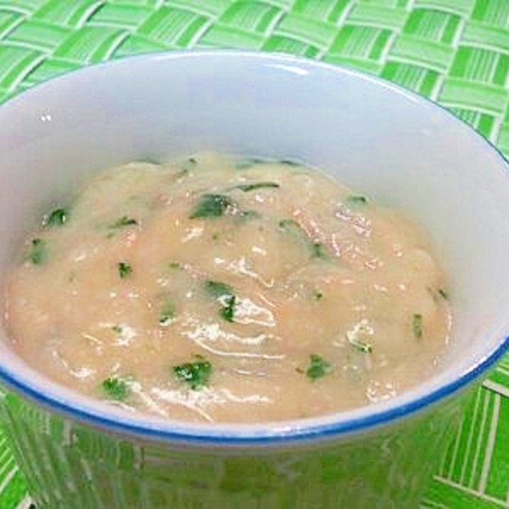 【離乳食】鮭&ほうれん草のクリーム煮